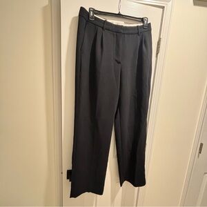 Aritzia The Effortless Pant Lo-Rise Classic Black Women's Trousers Size 12